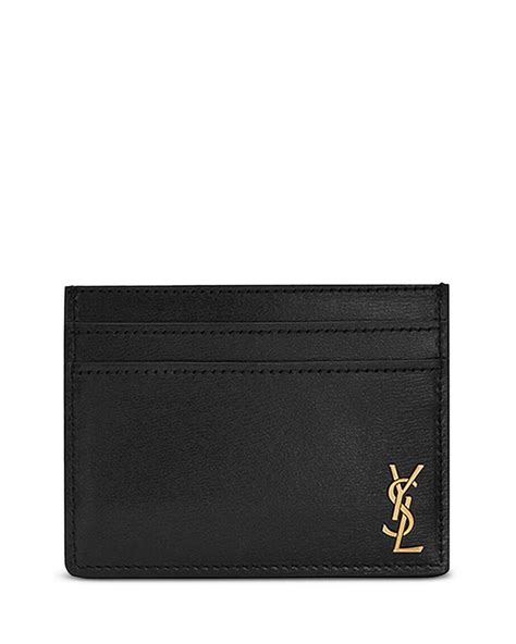 Saint Laurent Tiny Cassandre Credit Card Case.